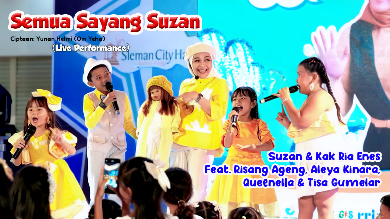 Music video terbaru “Semua Sayang Suzan” menghadirkan kehangatan dan keceriaan khas lagu anak-anak ditampilkan dalam visual live performance yang memukau!