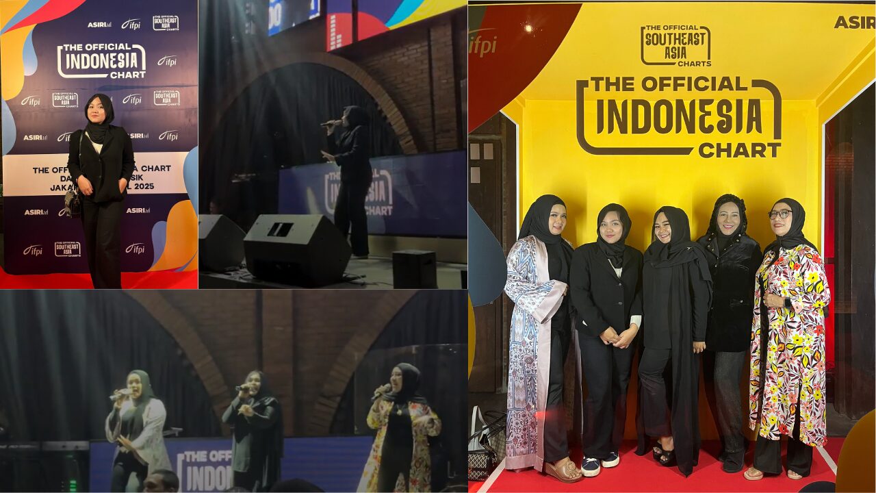 Keseruan penampilan Ajeng Kayla dan Rampai Harmoni di acara Launching The Official INDONESIA Chart by ASIRI!