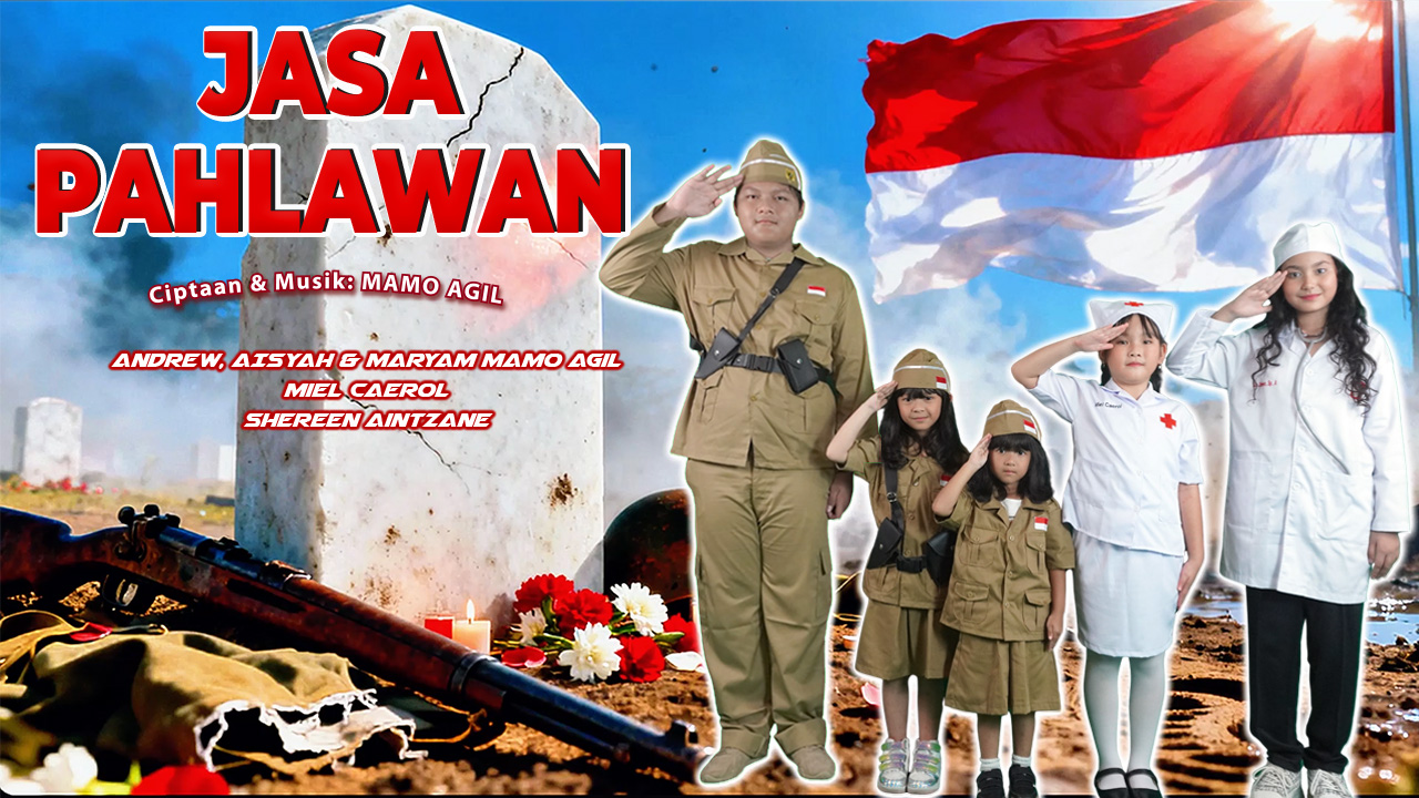 “JASA PAHLAWAN” – Andrew, Aisyah & Maryam Mamo Agil, Miel Caerol & Shereen Aintzane | Lagu Anak Anak Terbaru | Official Music Video 🎶