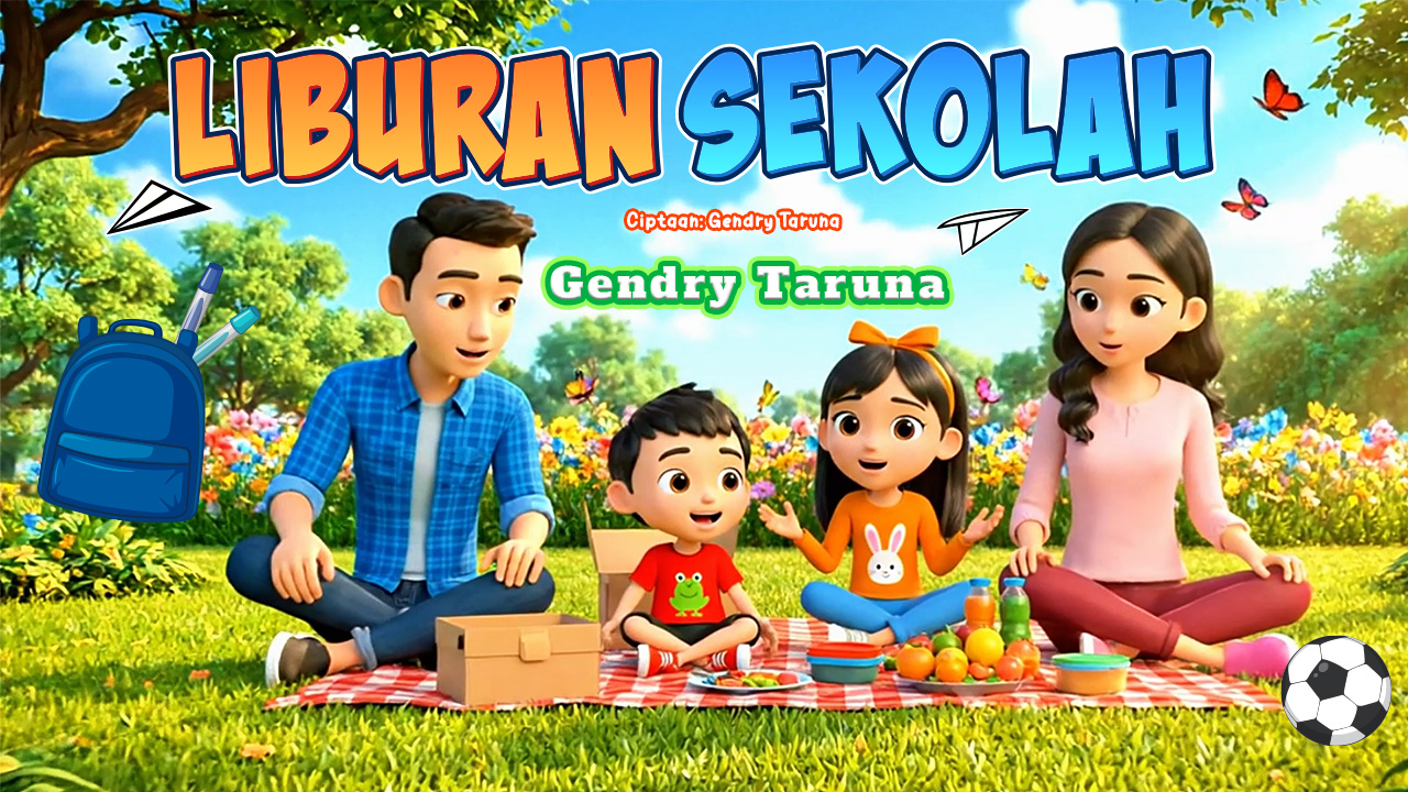 Liburan Sekolah Telah Tiba, Lagu Animasi Terbaru dari Gendry Taruna, “Liburan Sekolah”