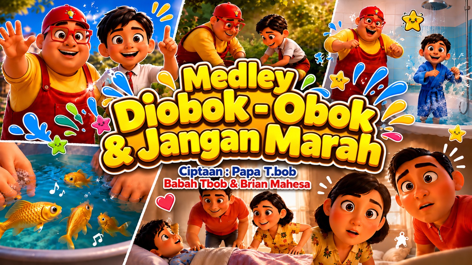 Rilis “Medley Diobok – Obok – Jangan Marah”, Babah T.bob & Brian Mahesa Bangkitkan Nostalgia Lagu Anak di GNP Music